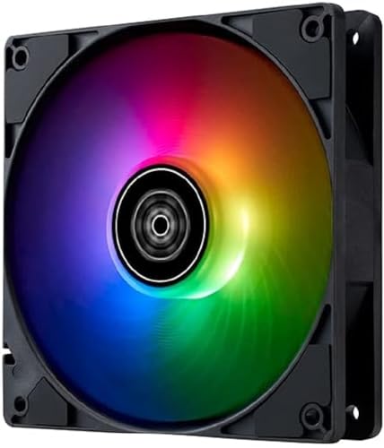 SilverStone SST-AP120 BSK-ARGB - Air Penetrator Ventilateur d’Ordinateur à Hautes Performances de 120 mm à canalisation d’air avec Effets Lumineux ARVB