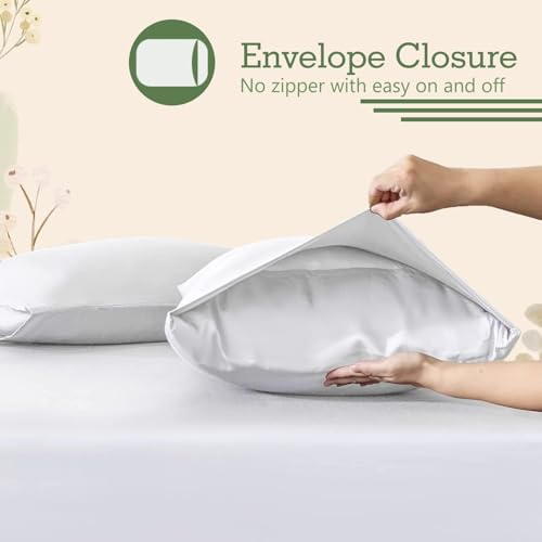 Draps de lit en coton égyptien blanc double | Parure de lit douceur absolue nuit