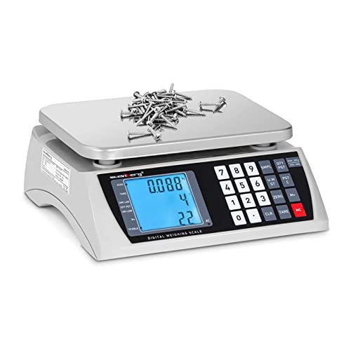 Steinberg Systems Zählwaage 30 kg / 1 g 22 x 17 cm Akku 72 h LCD...