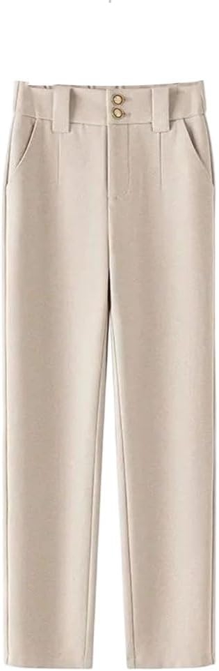 Women's Thick High-Waisted Casual Elastic Wide-Leg Pants