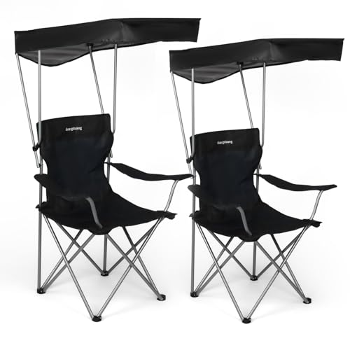 DuangDuang Camping Chair 2 Pack with Canopy