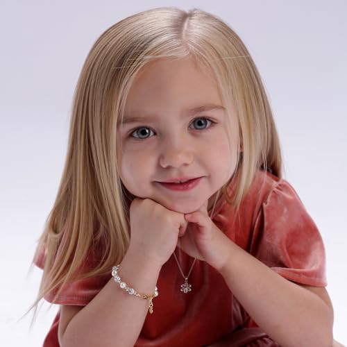 Cherished Moments Children's 14K Gold-plated or Sterling Silver Bracelet with Stardust Beads and Austrian Crystals for Babies, Infants, Toddlers, and Girls Jewelry Gifts2
