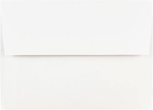 JAM PAPER A7 Invitation Envelopes - 5 1/4 x 7 1/4 - White - 50/Pack