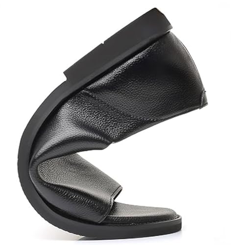 Men's Genuine Leather Perforated Sandals - Smooth Comfortable Open-Toe Design Outdoor Casual Beach Shoes4