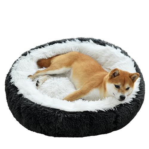 Calming Dog Bed Cat Bed Anti Anxiety Donut Dog Cuddler Bed Warming Cozy