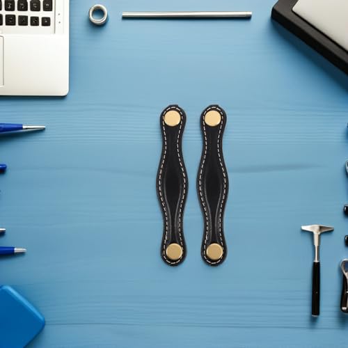 Tiradores de cuero sintético para cajones que aportan seguridad y un elegante estilo retro 6