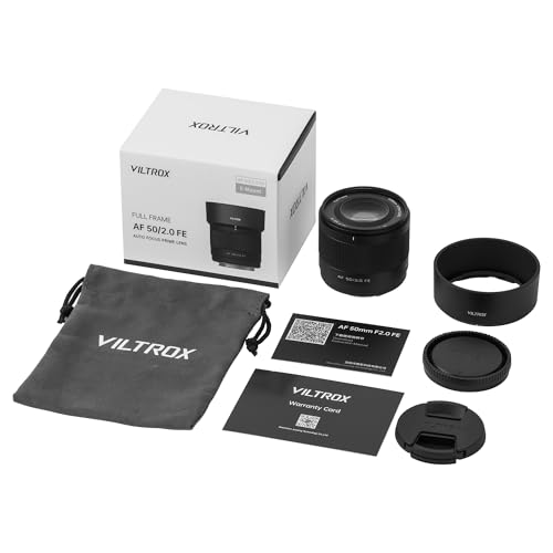 VILTROX 50mm F2 Vollformat Objektiv für Sony, AF 50mm f/2.0 FE Standard Prime Objektiv für Sony e Mount, FE Ultra-Compact e Mount für A7RV ZVE1 A7CR A7CII a7Ⅳa7RⅣ a6500 a6600 – Bild 6