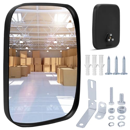 UHETLET Verkehrsspiegel für Ausfahrten Weitwinkel Verstellbarer...