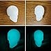 Glow in the Dark Skull Drawer Knobs – Handmade Resin Cabinet Pulls for Dressers, Nightstands, Halloween Decor (Set of 2)