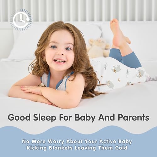 Image of Miracle Baby Sleep Sack with Feet, 1.0 TOG Wearable Blanket for Toddlers, Sleeveless Baby Sleeping Bag with Leg Openings