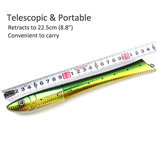 Mini Pólo, Andoer Caneta portátil vara de pesca Mini vara de pesca de bolso com kit giratório para p