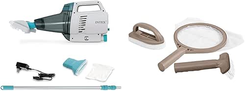 Intex Manual Pool Vacuum with Rechargeable Battery One Size &