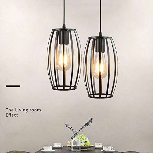 Lampe à plafond noire industrielle finitions soignées style rétro chic - 3