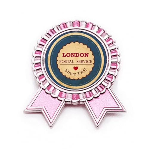 Broche Love UK timbre anglais rose pour sublimer vos vestes de saison