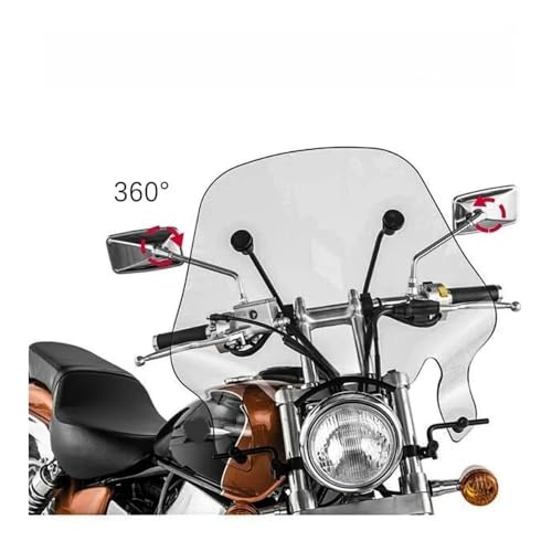 Espejos laterales de 10 mm con visión ampliada y accesorios para manillar de Rebel 250 2