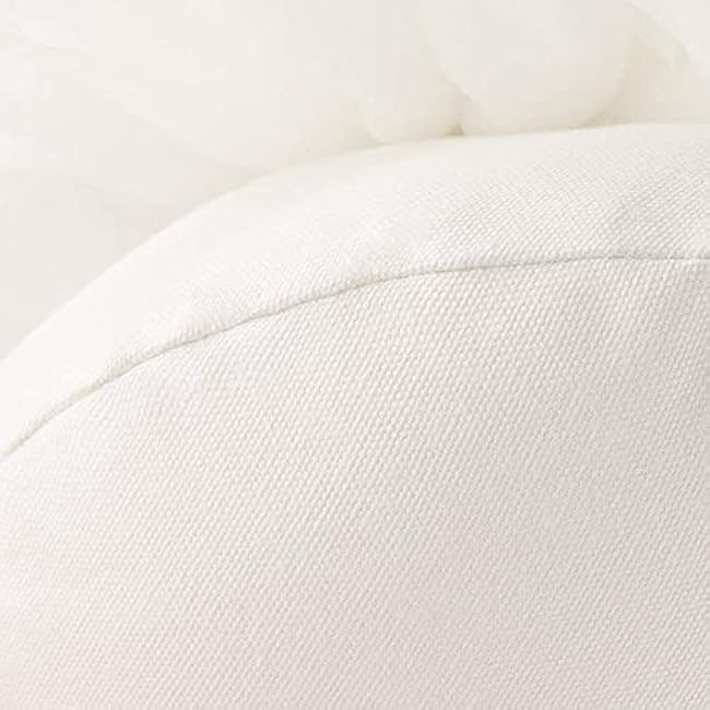 White Flower Pillow, Decorative Round Throw Pillows for Bed Couch, 3D Daisy Pillow, Handmade Floral Accent Pillow Soft Cute Cushions for Sofa Chair Car Home Farmhouse Decor Gift 12 Inch