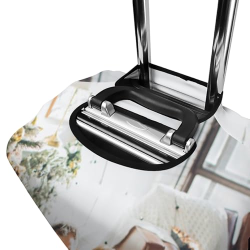 Custom Luggage Covers Personalized Suitcase Protector with Photo/Text Print, Durable Travel Suitcase Cover for Easy Identification (Fits 30-32")3