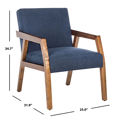 Sillón Plegable Tela Azul marino miniatura 2