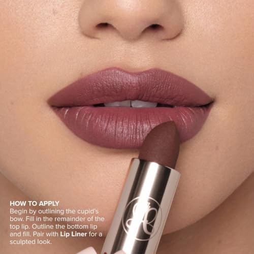 Image of Anastasia Beverly Hills - Matte Lipstick Full-Pigment Velvet Color | High-Intensity Color Payoff, Comfortable Velvet Matte, Precision Bullet Design, Universal Nude Shades, Vegan & Cruelty-Free.