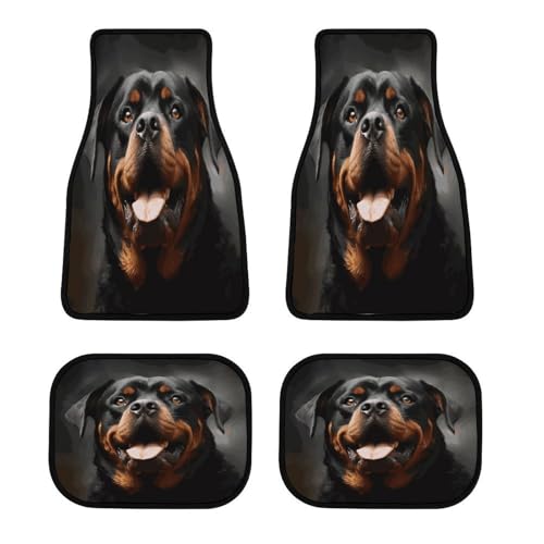 Tapis de sol voiture Rottweiler personnalisés classiques pour SUV et berline