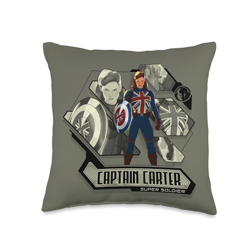 Coussin Marvel Captain Carter multicolore 40x40 cm pour salon
