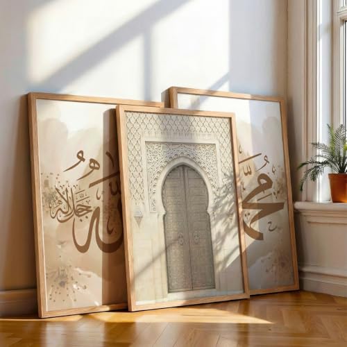 Image of NoWorries Multicolor Wall Decor Paintings for Office and Home | Framed Posters with Synthetic Wooden Frames for Living Room and Wall Decoration (IS-2, 21x31 Inches)