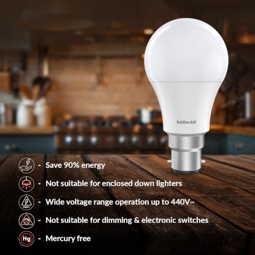 Image of Goldmedal Bloom 10W LED Bulb for Home & Office, Cool Daylight (6500K)