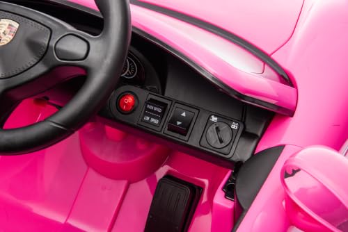 Image of Best Ride On Cars Porsche Carrera GT Kids Electric Car Pink 12V