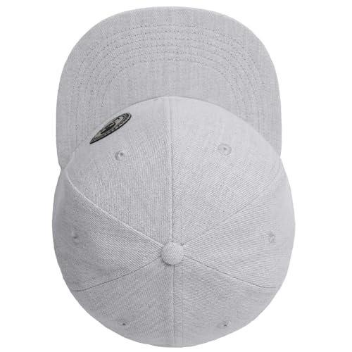 Image of Flat Brim Hats for Men - Gothic Style Skull Hat Leather Pattern - Hip-Hop Snapback Hat Skeleton Hats for Men