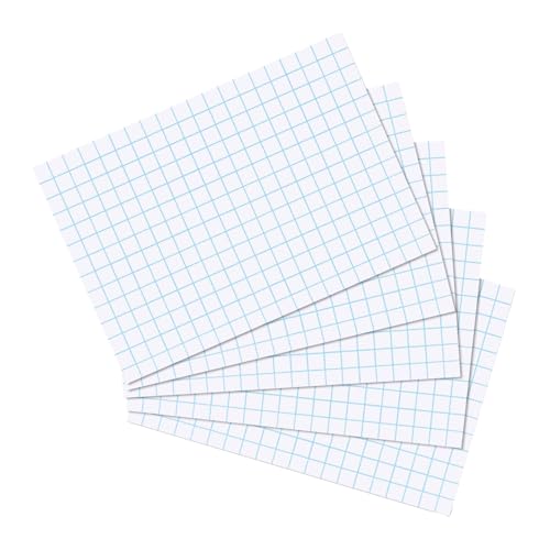 herlitz Karteikarten A6 14,9 x 10,9 cm, kariert, wei...