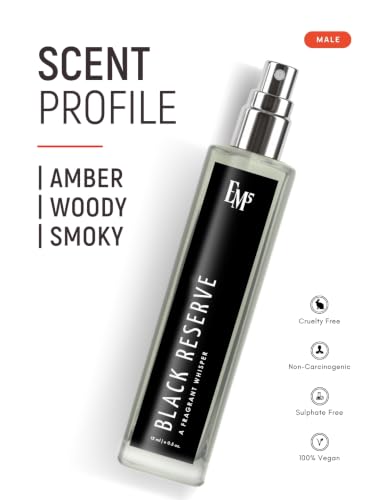 Image of EM5 Black Reserve EDP Perfume for Men | Amber Woody Smoky Fragrance | Daily Strong and Long-Lasting Men Eau De Parfum Spray | Luxury Gift for Men | 15ml