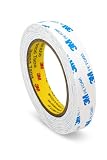 3M Nastro Biadesivo 1600T Extra Forte in Schiuma PE 19 mm x 5 m | 1 Rotoli | Nastro di Montaggio Impermeabile per Interni ed Esterni | Per Fissaggio di Oggetti e Quadri (1, 19mm x 5m)