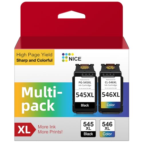PG 545XL CL 546XL Cartuchos de Tinta Remanufacturados para Cartuchos Canon 545 546 XL para Pixma TS3150 MX495 MG2550 MG2950 MG2550s MG2555s TR4550 MG2450 TS3350 TS3151 TR4551 iP2850 (Negro y Tricolor)