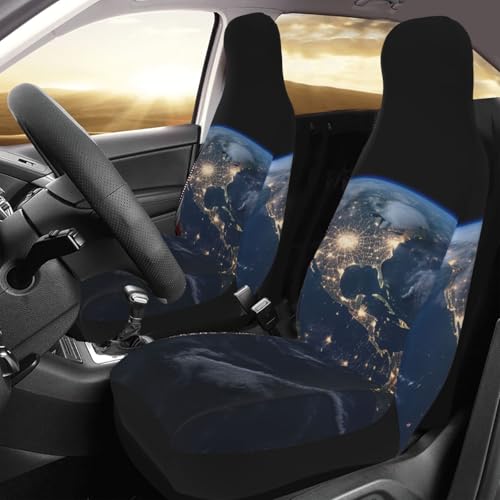 Housse de siège avant de voiture Earth from Outer Space imperméable x2