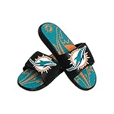 FOCO Miami Dolphins NFL Herren Colorblock Big Logo Gel Slides - S