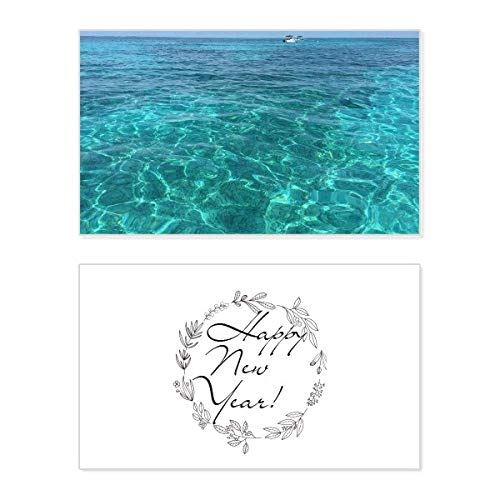 Ocean Water Science Nature carte de nouvel an messagerie commémorative nature