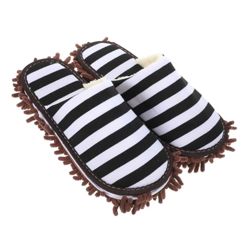 ZUNOXAZ Zapatillas de Casa con de Chenilla Absorbentes y Lavables para Barrer y Limpiar de Madera Cerámica y Vinilo Prácticas y Resistentes para Uso Doméstico