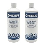 Hexeal Hydrogen Peroxide 2L – 2 x 1L Bottles of 3% Hydrogen Peroxide – Multipurpose Cleaner, Disinfectant and Stain Remover