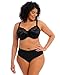 ELOMI Damen Full Coverage Underwire Bra BH, Schwarz, (46) 46GG