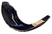 15" Kosher Black Rams Horn Polished Shofar by Peer Hastam - Made in Israel + Anti Odor Spray