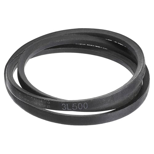 uxcell 3 Pcs 3L500 Classic Wrapped Rubber V-Belt, 50"(1270mm) Outside Circumference, 3L Profile V Belt 3/8" Width 7/32" Height