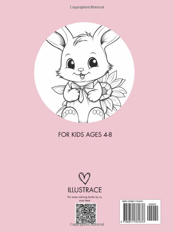 Cute Bunny Adventures Coloring Book - Fun Bunny Activity Book for Girls and Boys, 50 Designs for Kids Ages 4-8: Bunny Coloring Pages, Rabbit Coloring Book, Bunny Coloring Book image 3