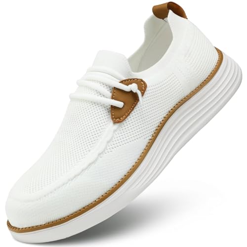 Mens Casual Loafers Shoes Slip On Fashion Walking Dress Sneakers Business Oxfords Work Lightweight Soft Sole