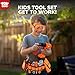 TOY Life Kids Tool Set with Kids Tool Belt & Toy Drill, Toddler Tool Set for Kids Pretend Play, Toy Tools Construction Tools Halloween Tool Costume Kit for Boys Girls 3 4 5 6 7 8 Years Old