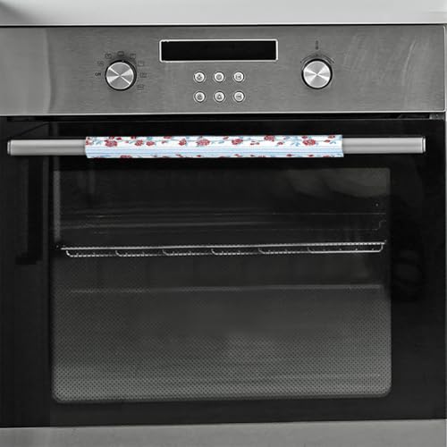 Image of Pardick Refrigerator Door Handle Covers Set of 2, Romantic Flower Fridge Handle Cover Washable Fridge Dishwasher Oven Door Decor Protector Handle Cover, Keep Your Kitchen Appliance Clean