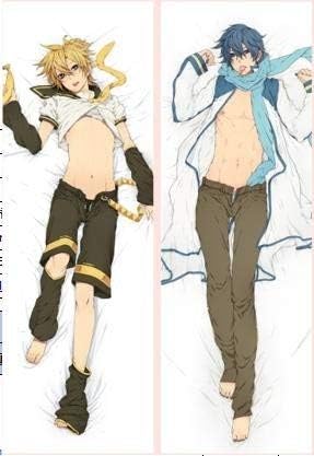 Amazon Co Jp 抱き枕カバー 初音ミク カイト 鏡音レン Kaito 100 35cm 口 クッション 壁掛け ポスター 布 垂れ幕 ホビー 通販