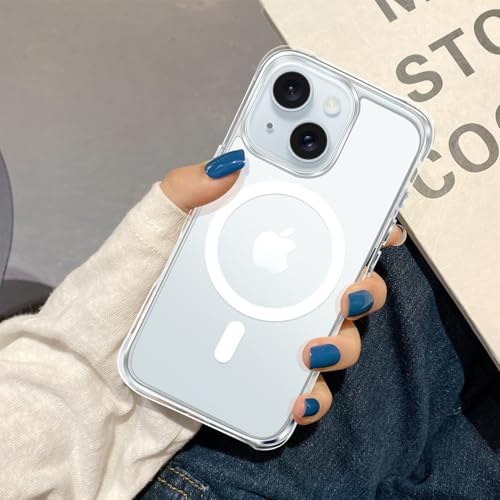 Mkeke for iPhone 14 Case Clear Compatible with Magsafe Military-Grade Protection Shockproof Magnetic Phone Cover 2022