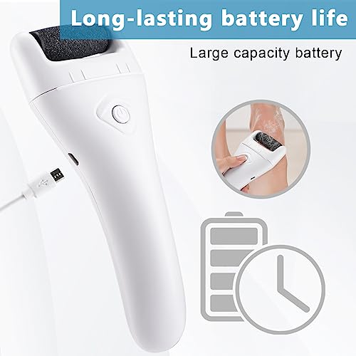 Image of HANNEA Electric Removers, Pedicure Scrubber For Women Pedicure Machine Rechargeable Electronic Pedicure Tools, Portable Pedicure Device for Callus, Professional Feet Care