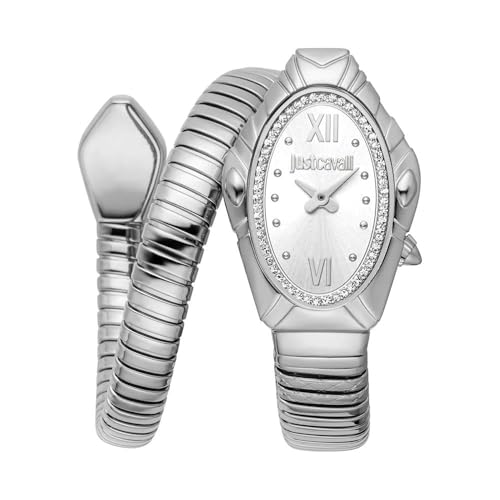 Just Cavalli Reloj Analógico para Mujeres de Cuarzo con Correa en Acero Inoxidable JC1L357M0015