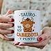Imagen de MUGFFINS Taza Horóscopo Tauro graciosa con frase
